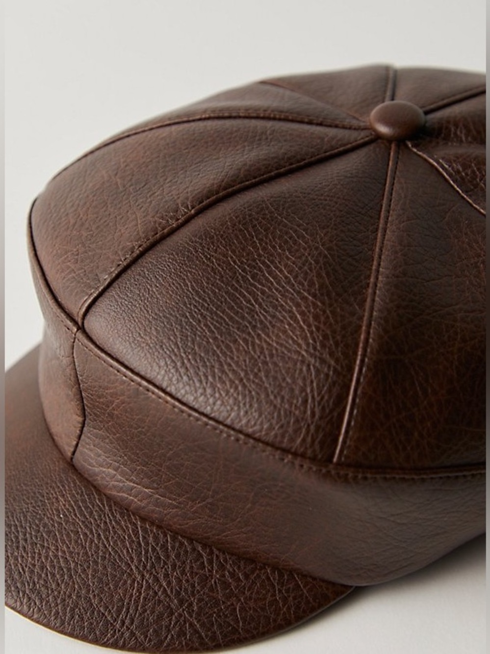 FREE PEOPLE CARRIE DISTRESSED LIEUTENANT HAT PEAKY BLINDERS VIBE NWT